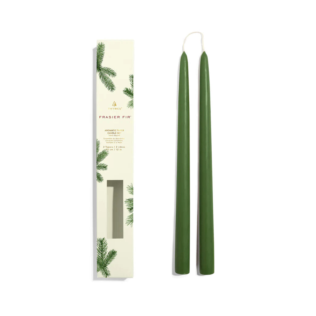 Frasier Fir 12" Taper Candle Set - Acosta's Home