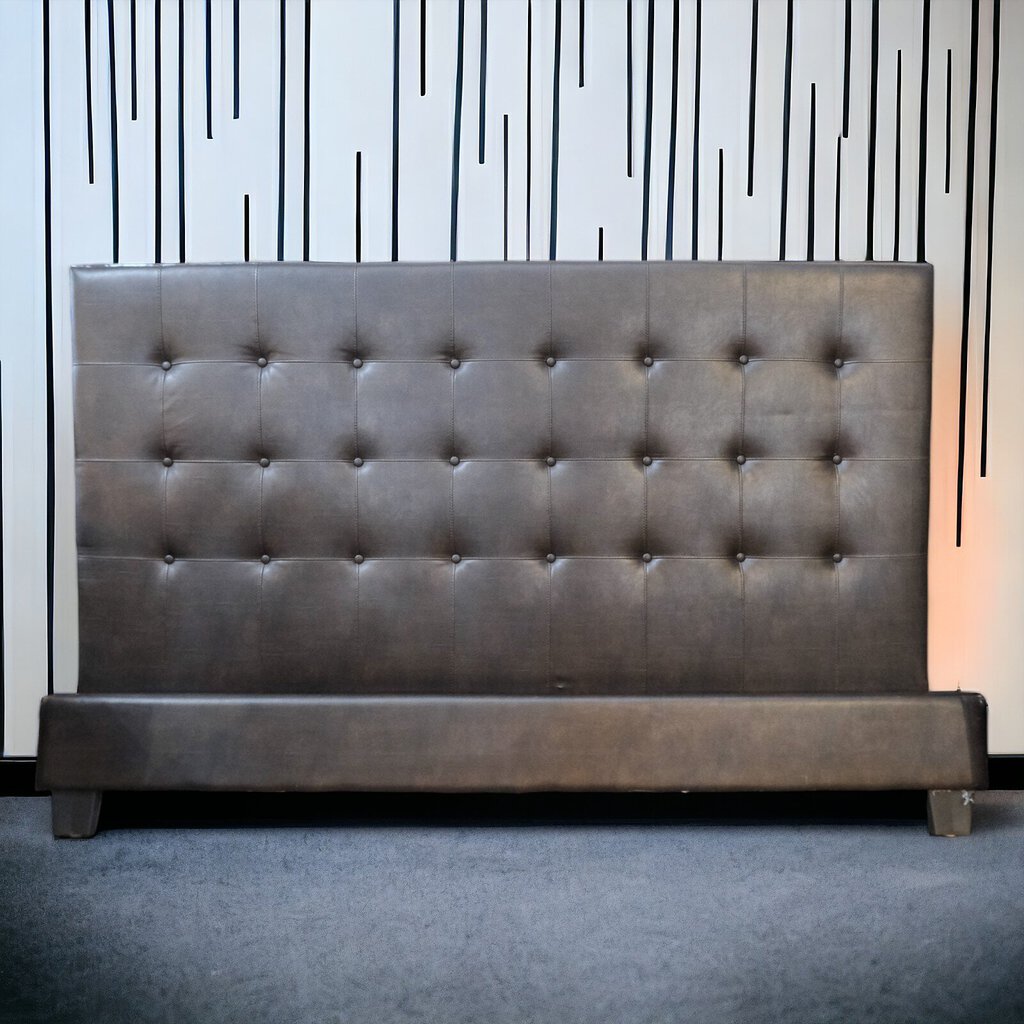 Bed with Tufted Headboard
