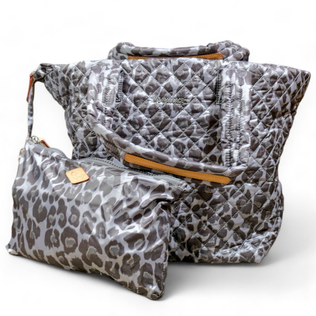 Orig Price $225 - Metro Bag with Pouch in Deluxe Animal Leopard