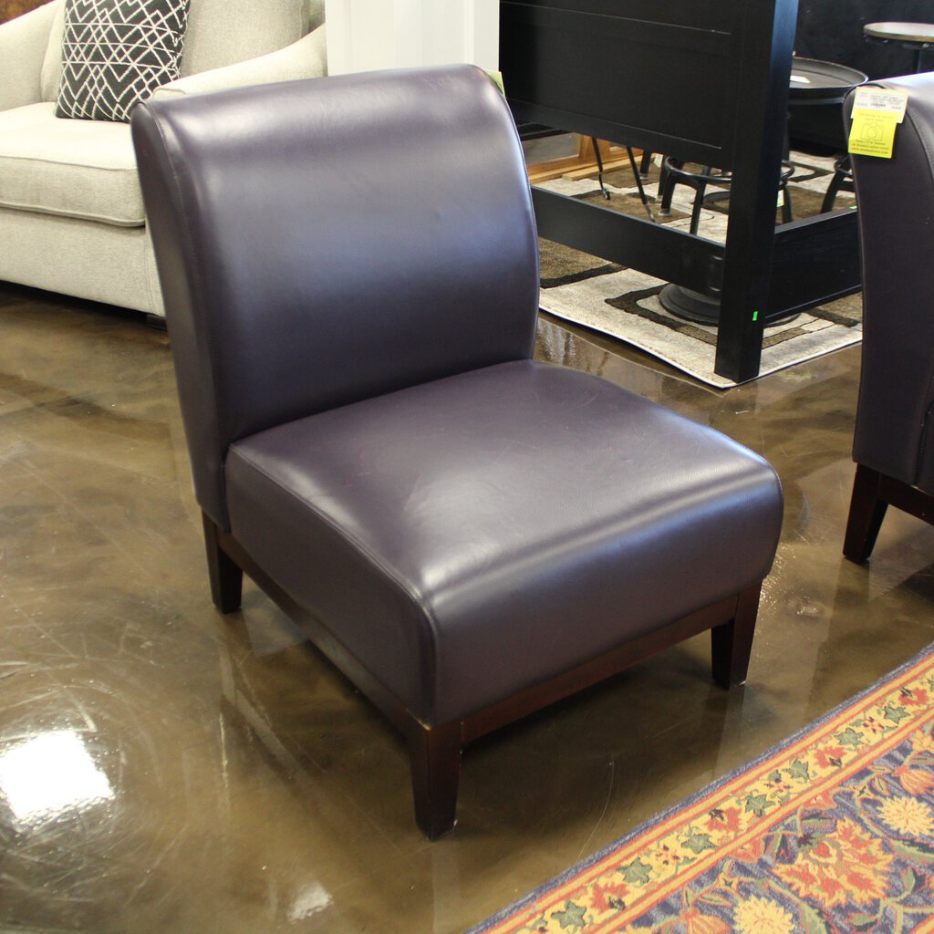 Orig Price - $700 - Armless Leather Accent Chair