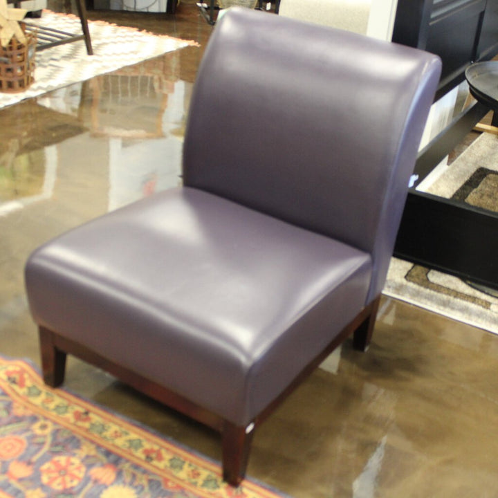 Orig Price - $700 - Armless Leather Accent Chair