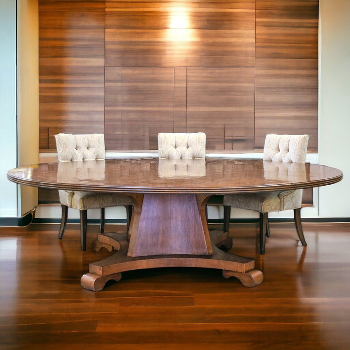 Orig. Price $36,000 - Custom Round Pedestal Dining Table