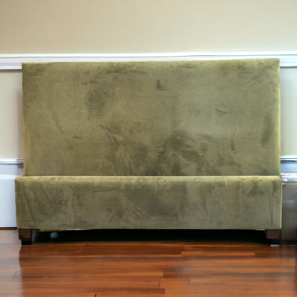 Orig Price $2800 - Velour Upholstered Bed