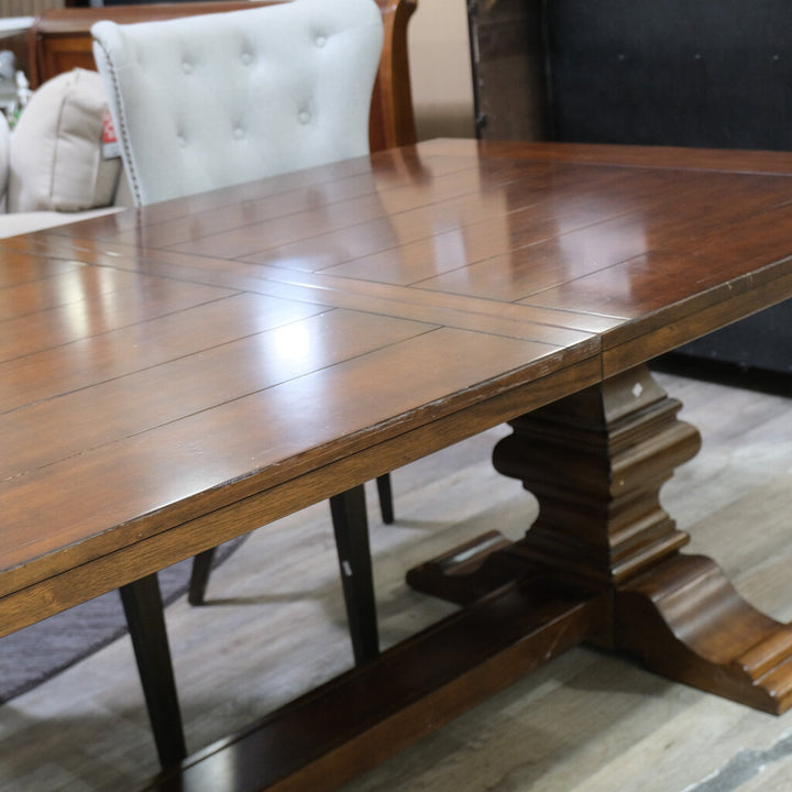 Orig Price $2749 - Archivist Trestle Table with Leaf