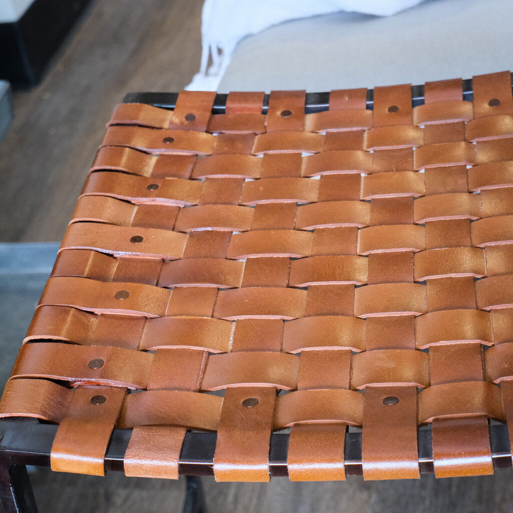 Orig Price $500 - Urban Woven Leather Stool
