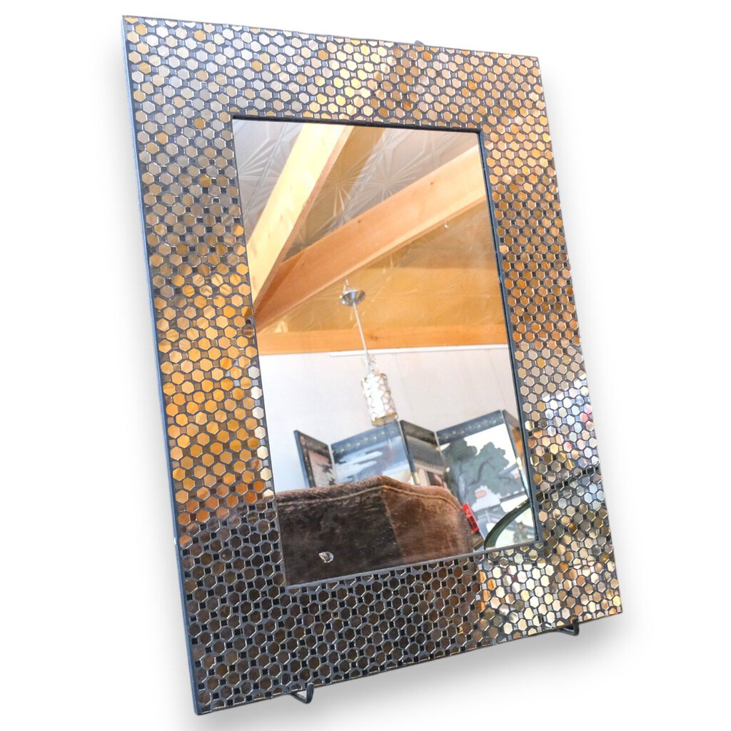 Mirrored Tile Framed Mirror