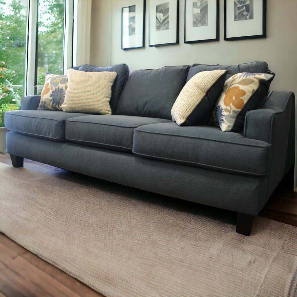 (BRAND NEW) 3 Cushion Sofa w/ 4 Pillows