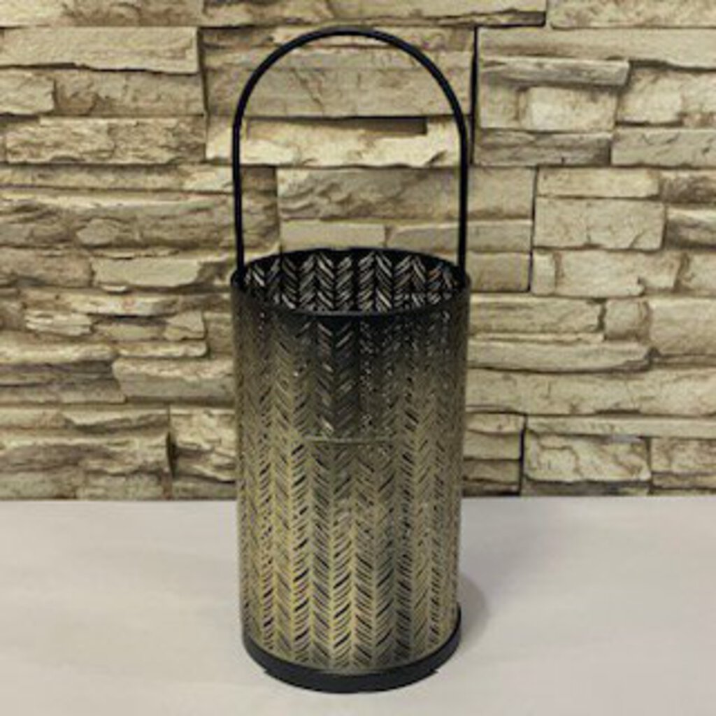 Pierced Iron Candleholder