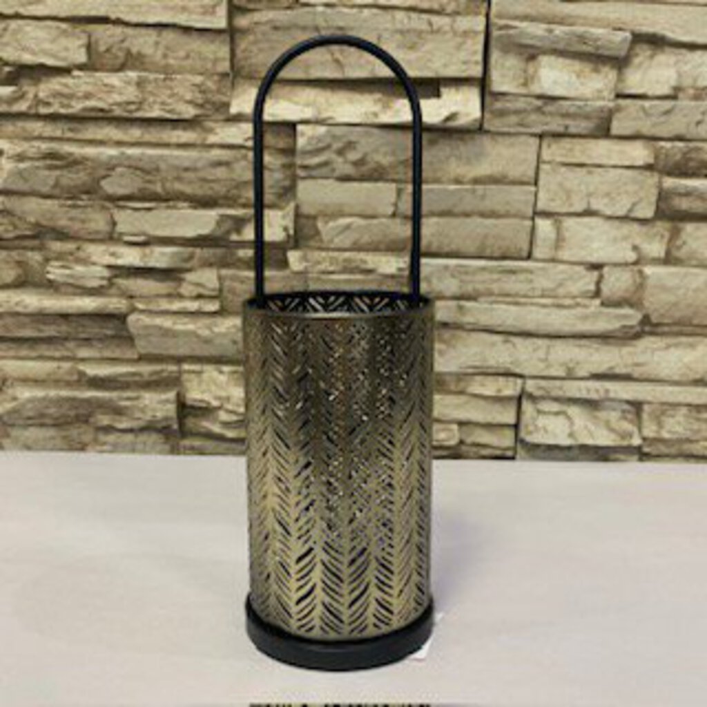 Small Pierced Iron Candleholder