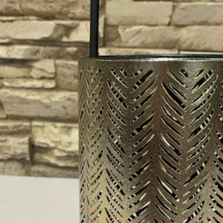 Small Pierced Iron Candleholder