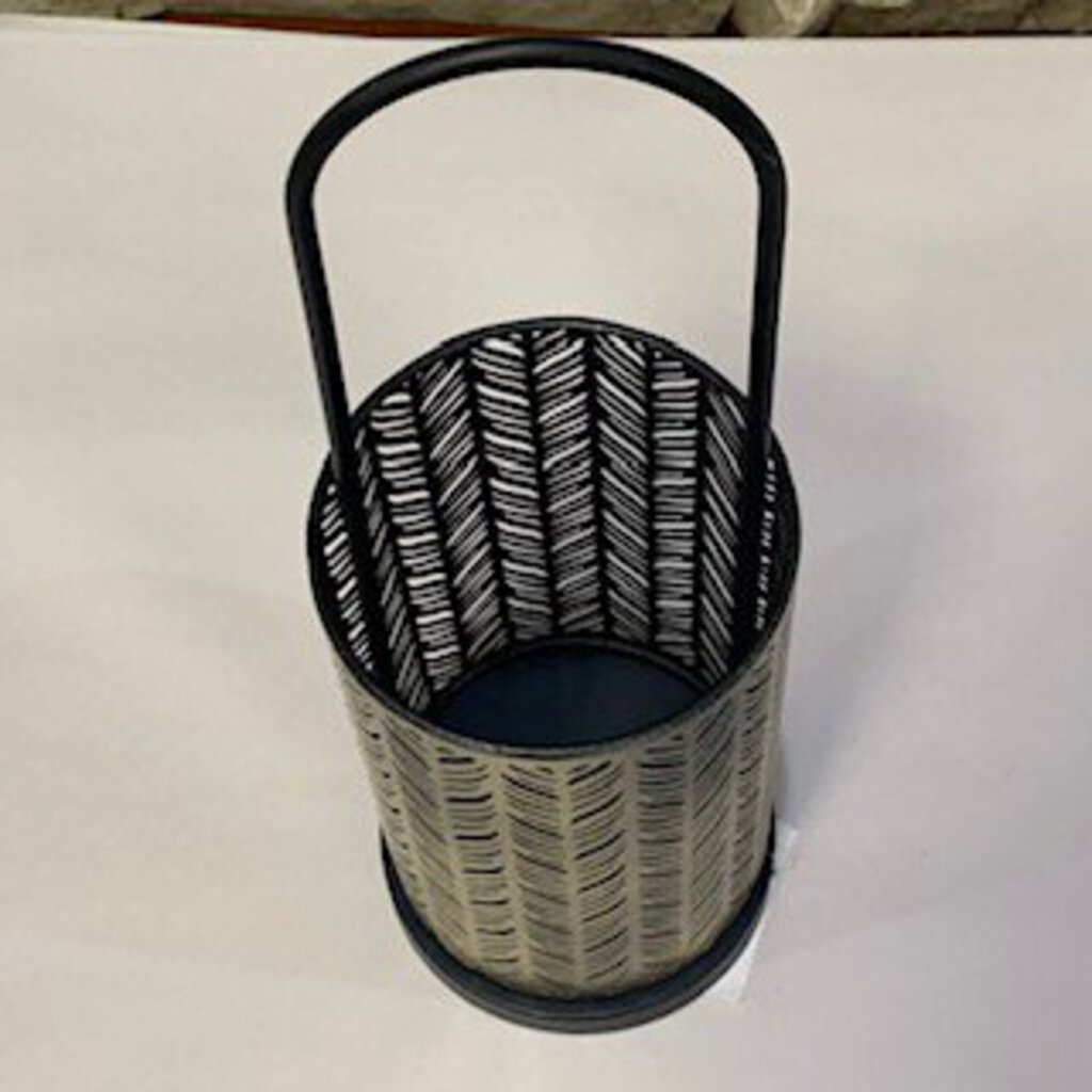 Small Pierced Iron Candleholder