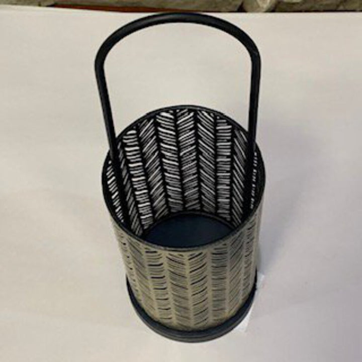 Small Pierced Iron Candleholder