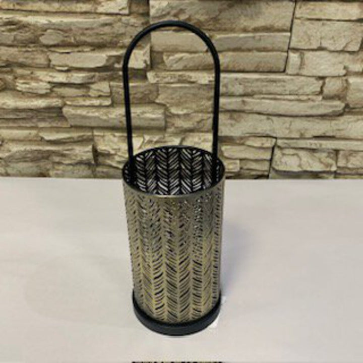 Small Pierced Iron Candleholder