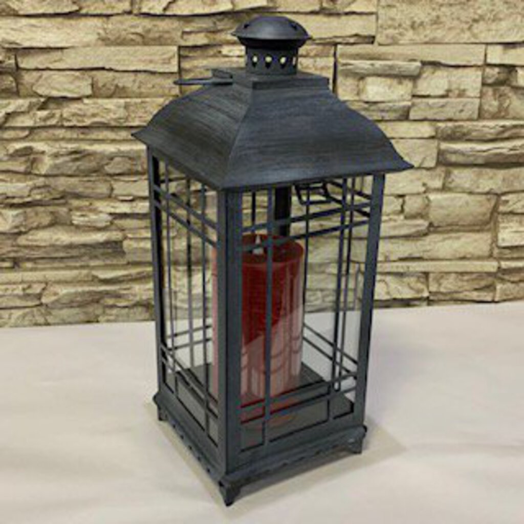 Medium Metal/Glass Lantern