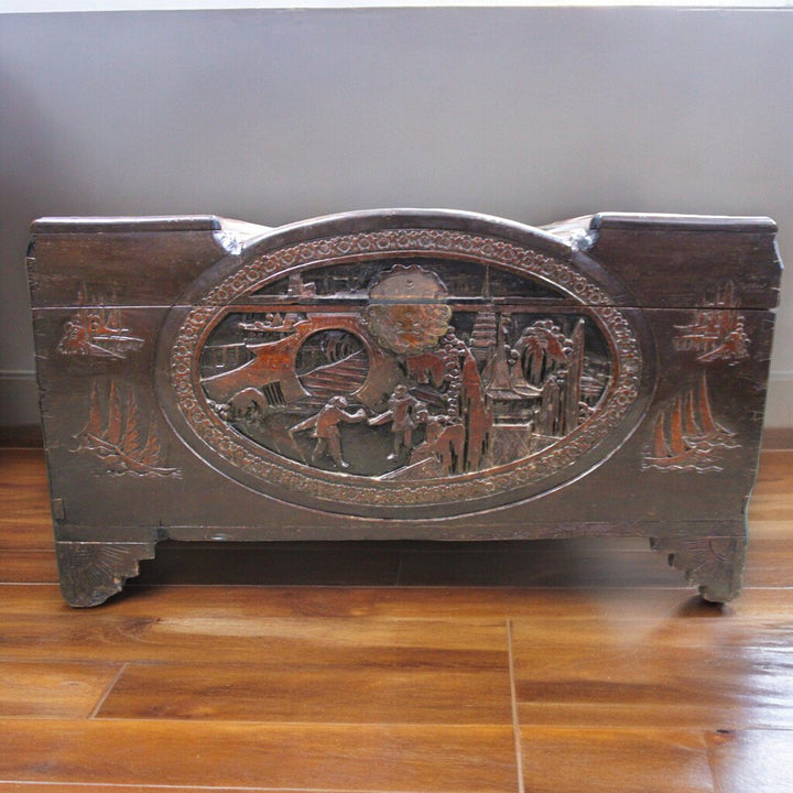 Carved Blanket Chest