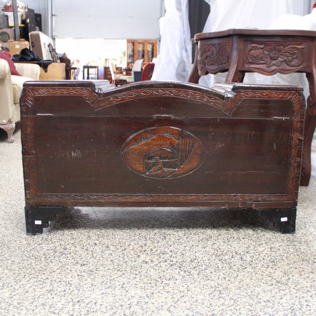 Carved Blanket Chest