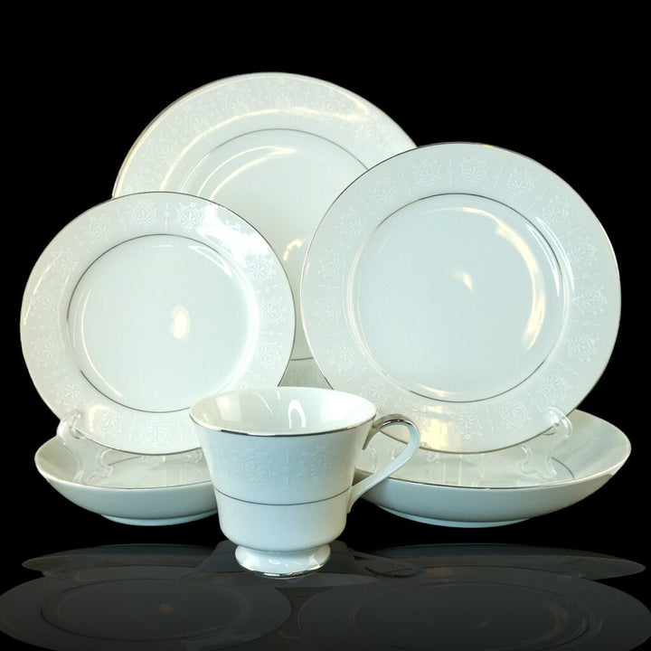 Vintage 6 Piece Place Setting for 6 plus Extras! - Wedding Bell Pattern