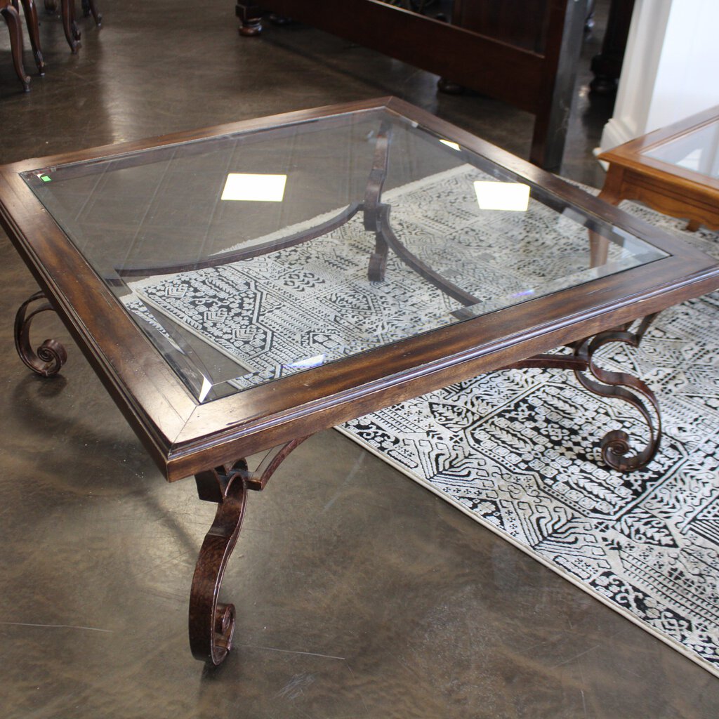 Cocktail Table w/ Glass Top