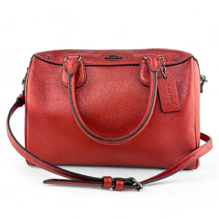 Leather Metallic mini Bennett Satchel