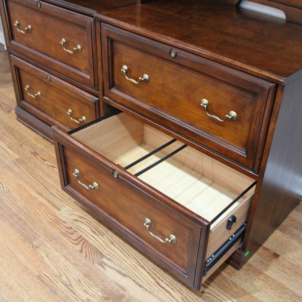 File Drawer w/ Bookshelf