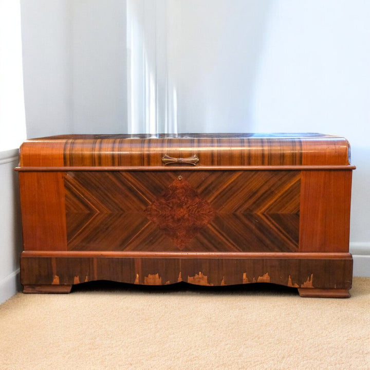 Antique Waterfall Cedar Chest