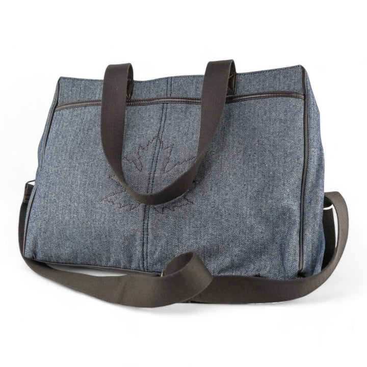 Commuter Tote - Denim Herringbone