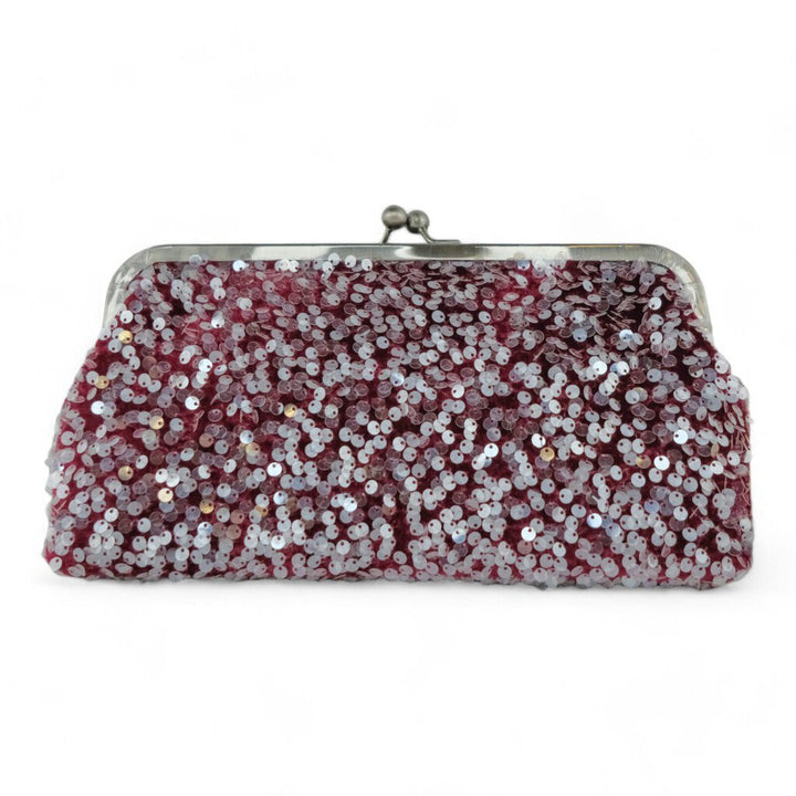 Potenaz Frame Sequin Handbag