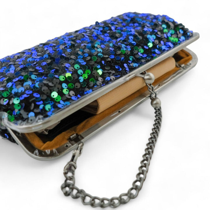 Potenaz Frame Sequin Handbag