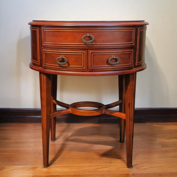 Oval 2 Drawer Accent Table