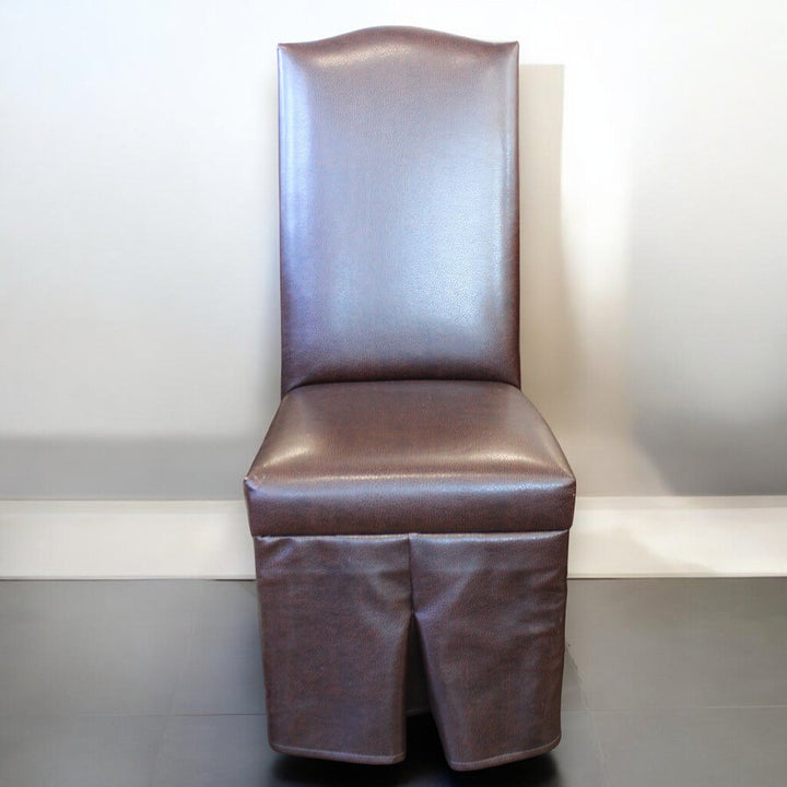 Orig Price $350 - Faux Leather Parsons Chair