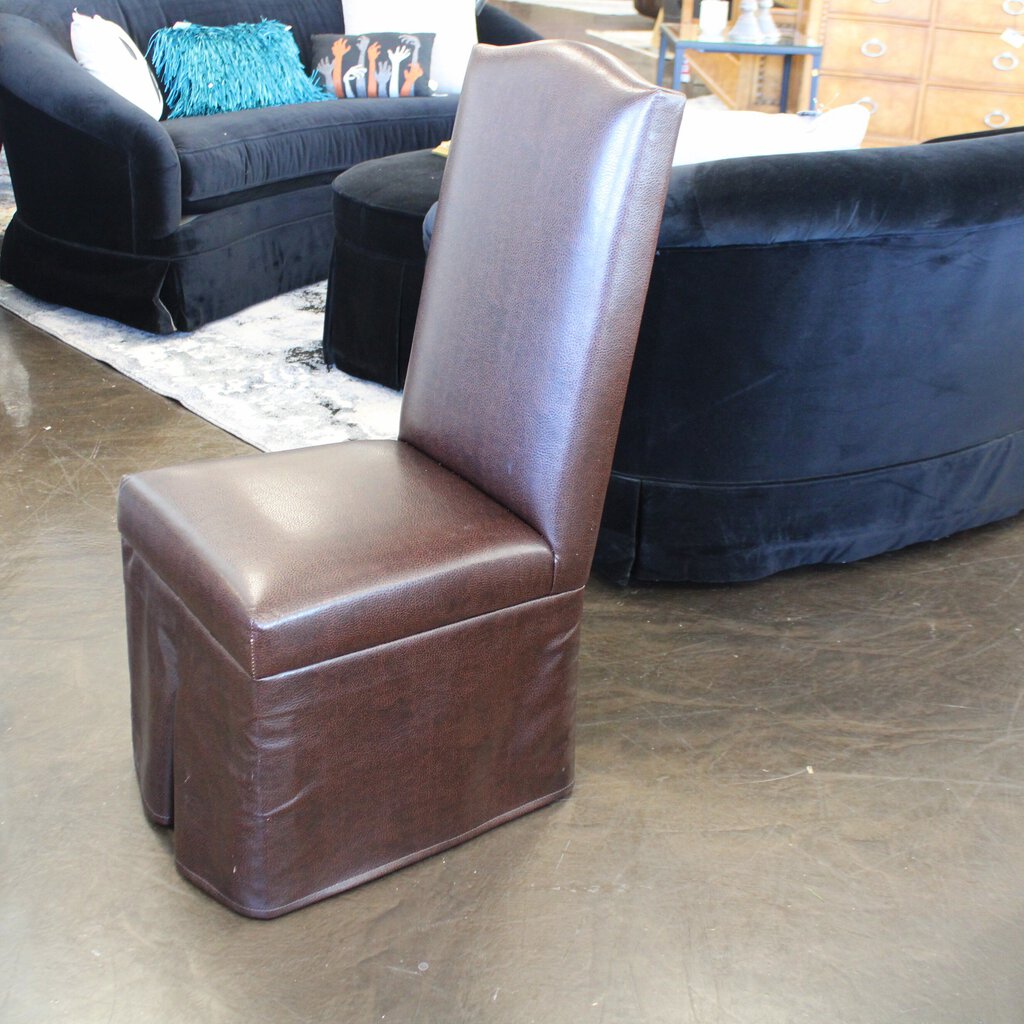 Orig Price $350 - Faux Leather Parsons Chair