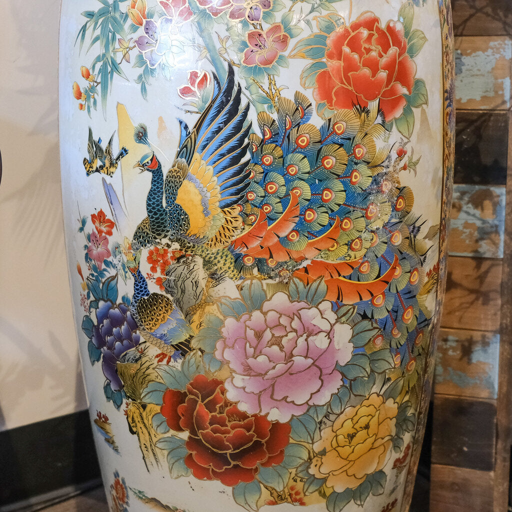 Japanese Satsuma Palace Floor Vase