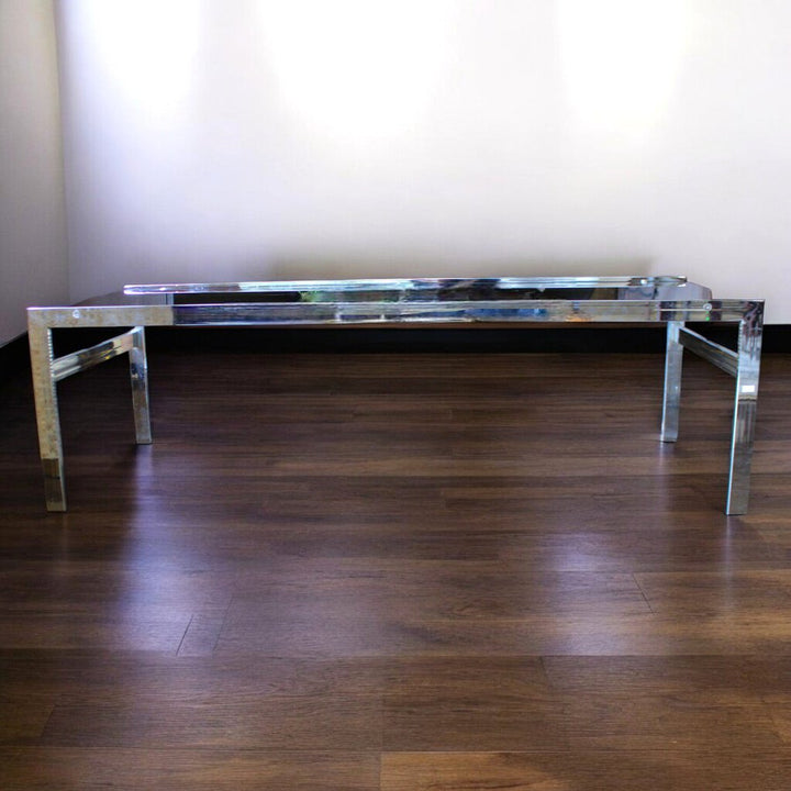 Rectangle Cocktail Table w/ Smoked Glass