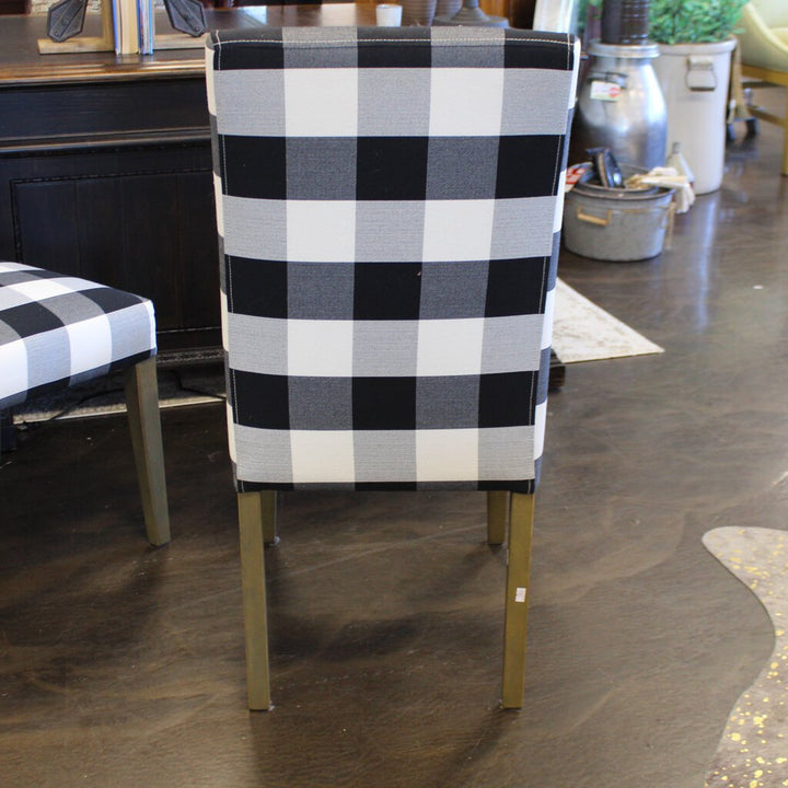 Orig Price $150 - Buffalo Plaid Dining Chairs