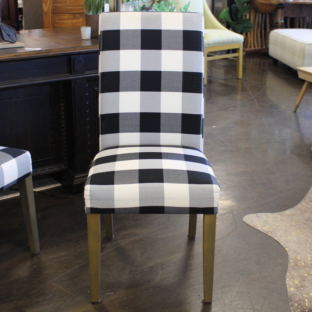 Orig Price $150 - Buffalo Plaid Dining Chairs