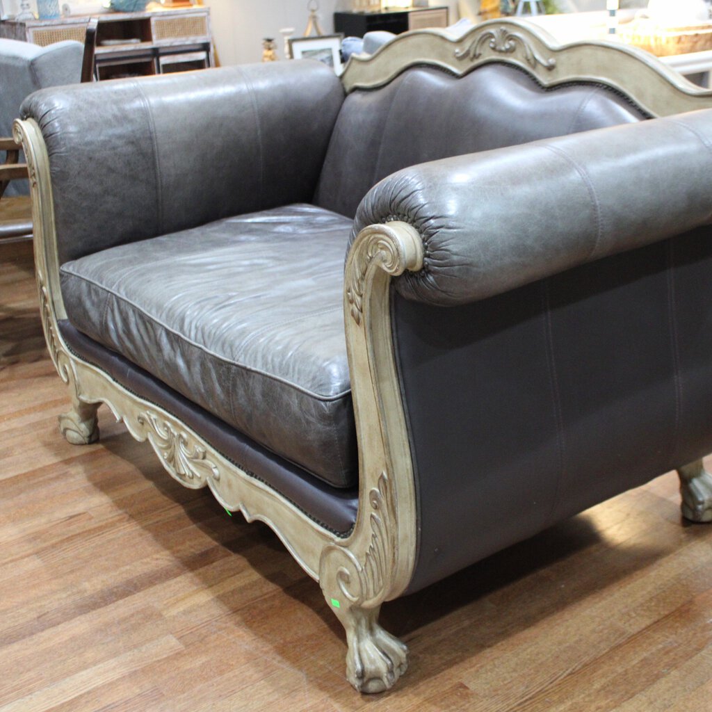 Orig Price $5500 - Leather Loveseat