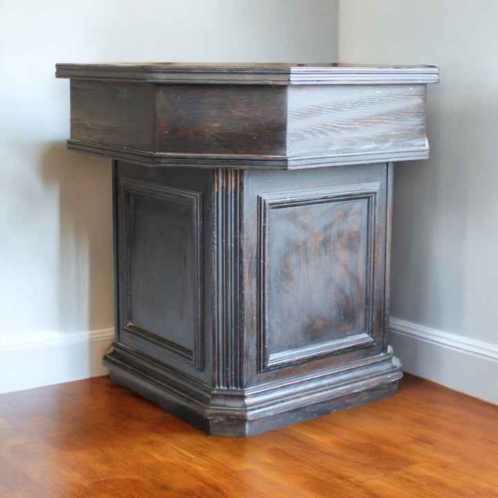 Distressed Octagonal End Table