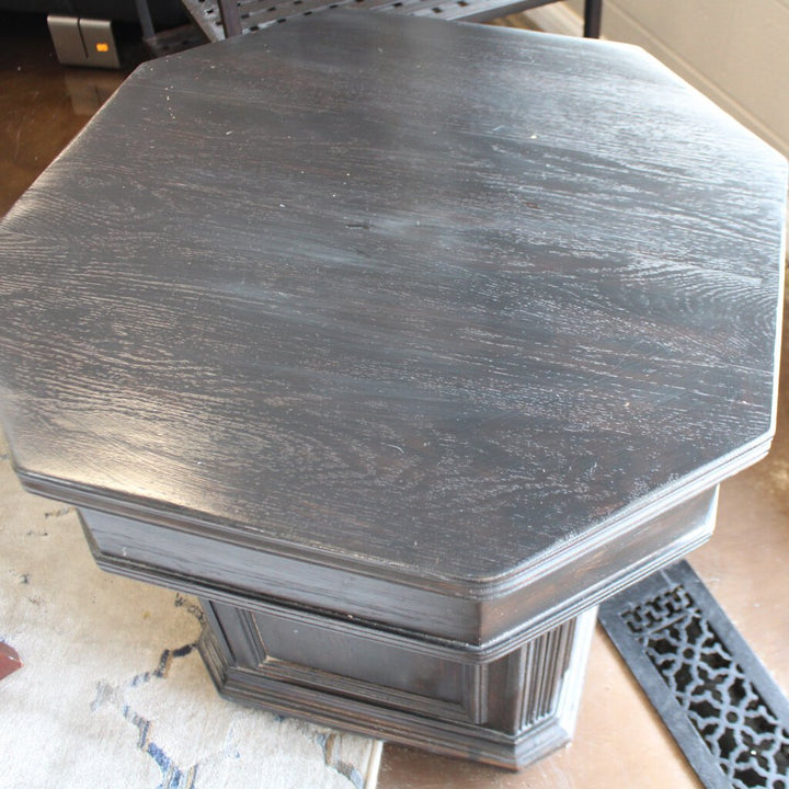 Distressed Octagonal End Table