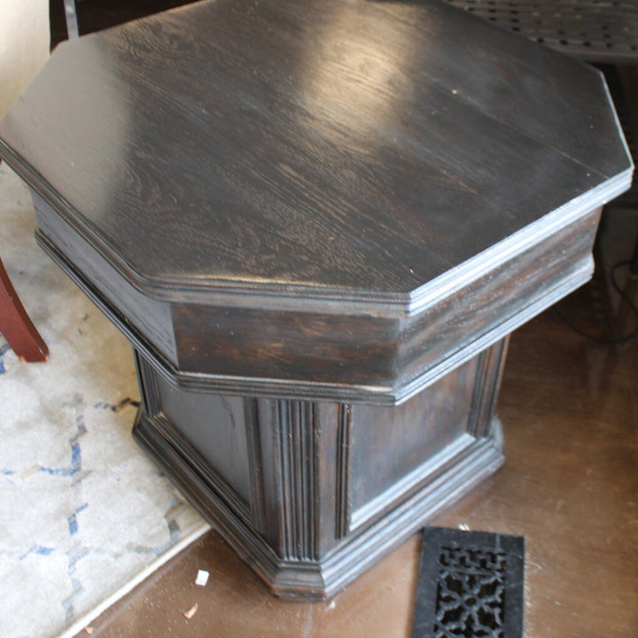 Distressed Octagonal End Table