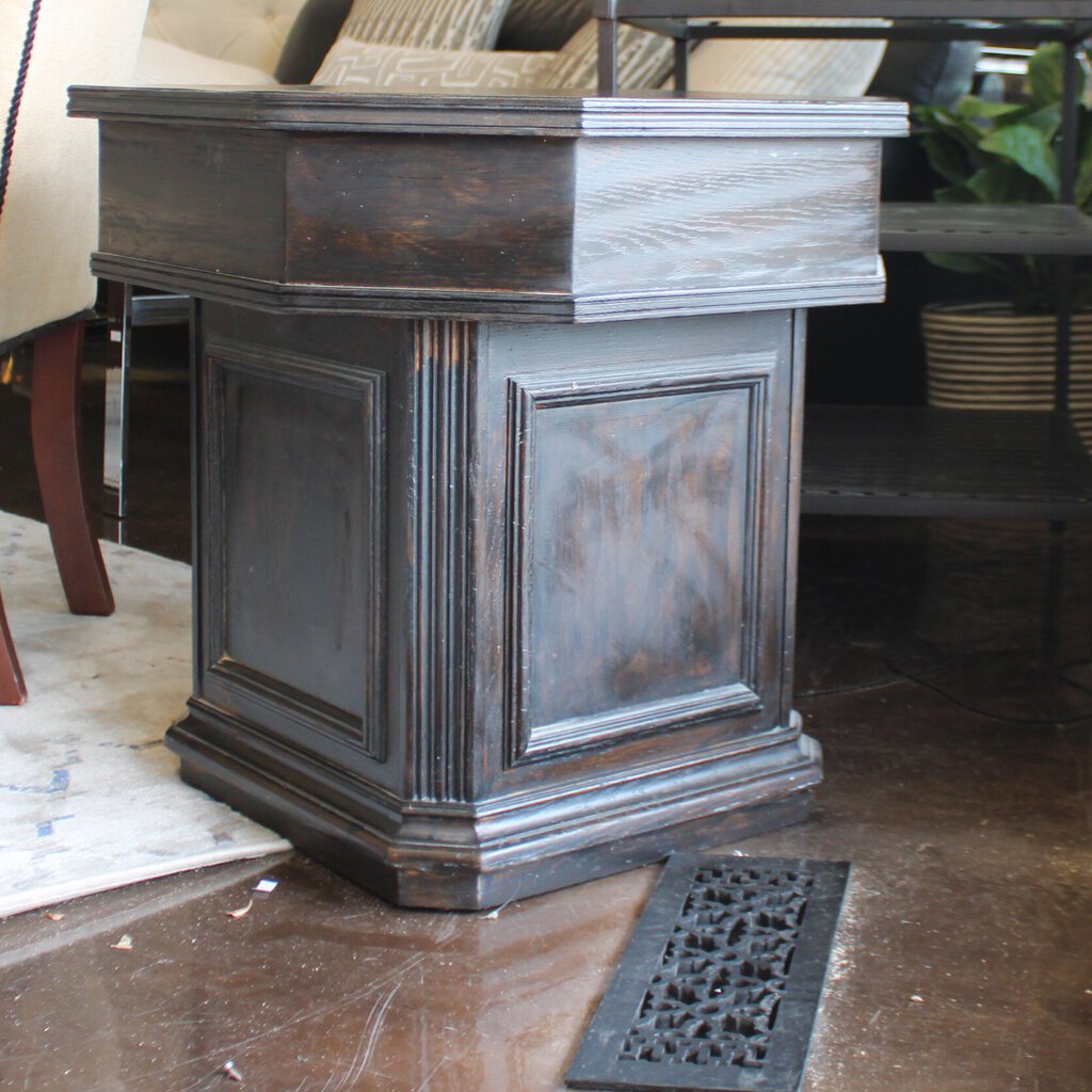 Distressed Octagonal End Table