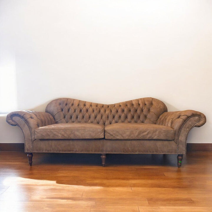 Orig Price $7500 - Tufted Leather Sofa