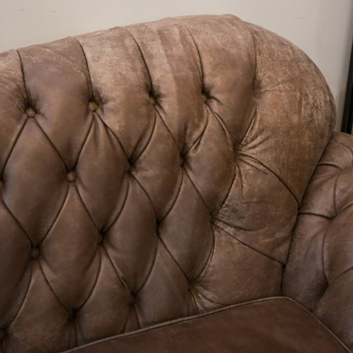 Orig Price $7500 - Tufted Leather Sofa