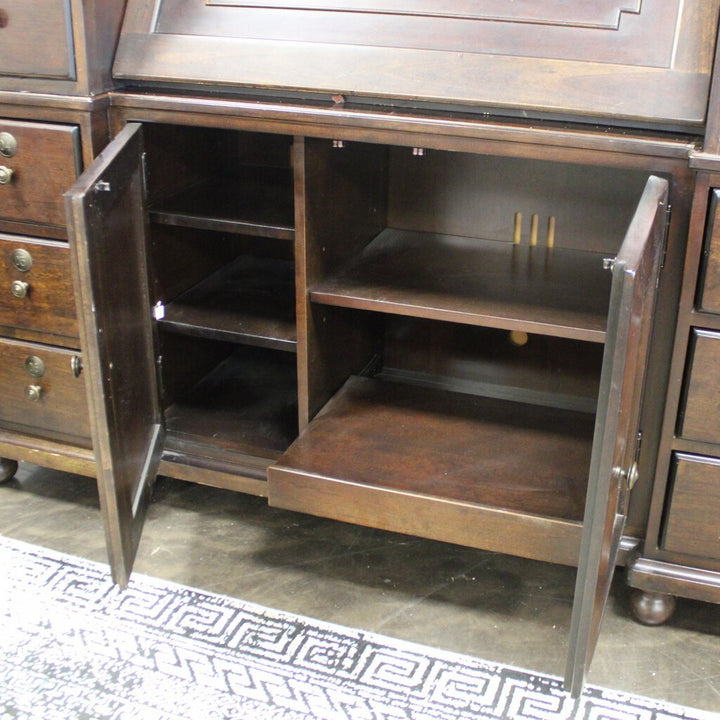 ORIG PRICE-$2585 PAULA DEEN "Earl's Cabinet" Drop Front Desk w/14 Drawers