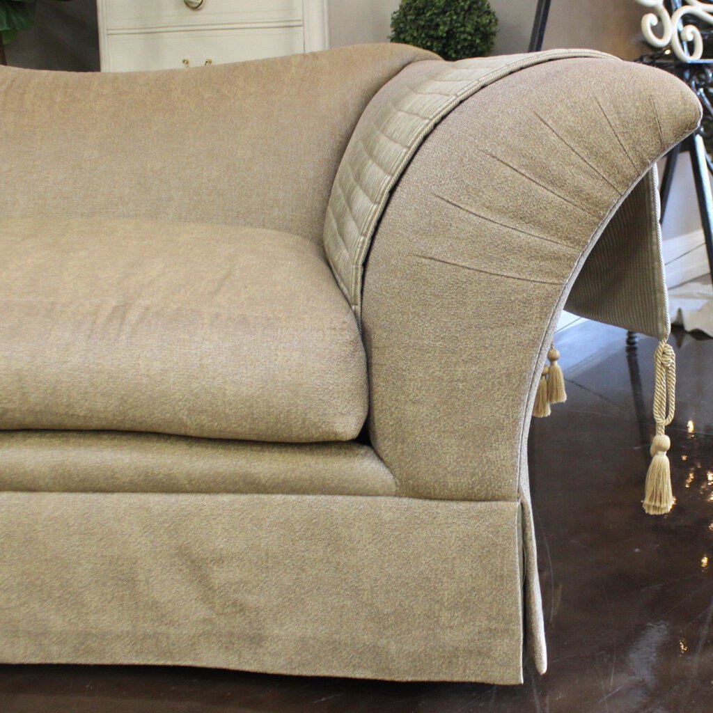 Orig Price $9253 - Camel Back Sofa w/ Arm Covers