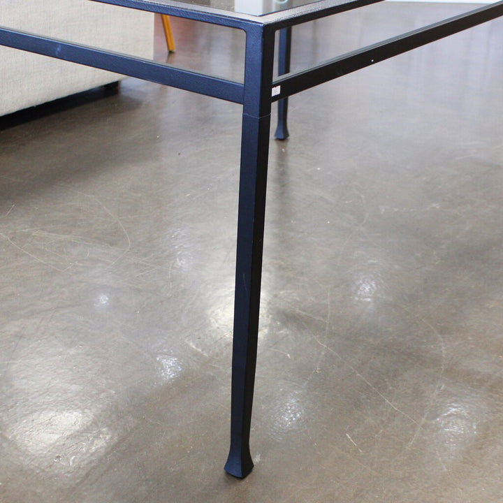 Orig Price $999 - Glass and Iron Table