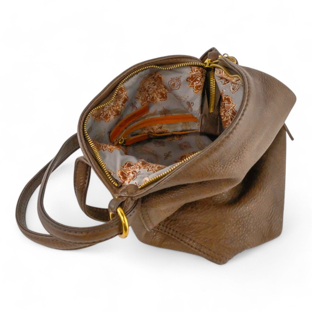 Weathered Leather Handbag