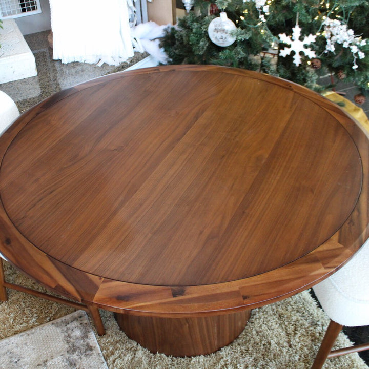 (BRAND NEW) Contemporary Round Pedestal Dining Table w/ 4 Chairs