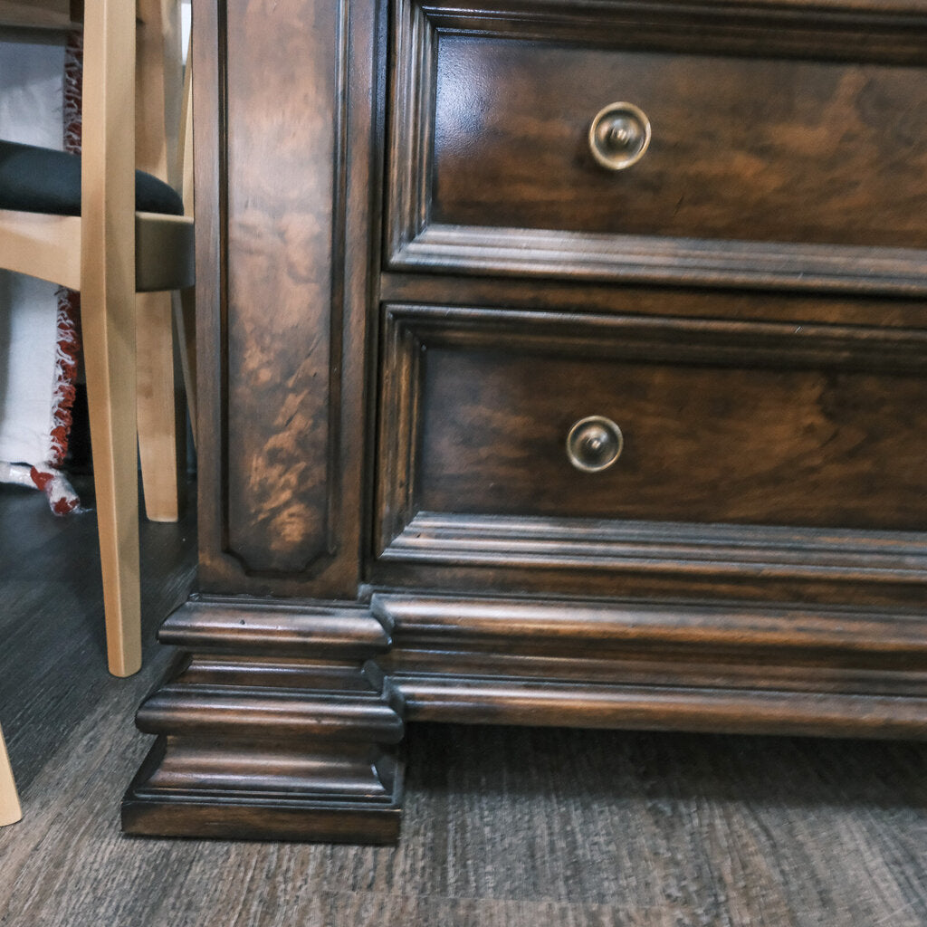 Marble Top 3 Drawer Nightstand