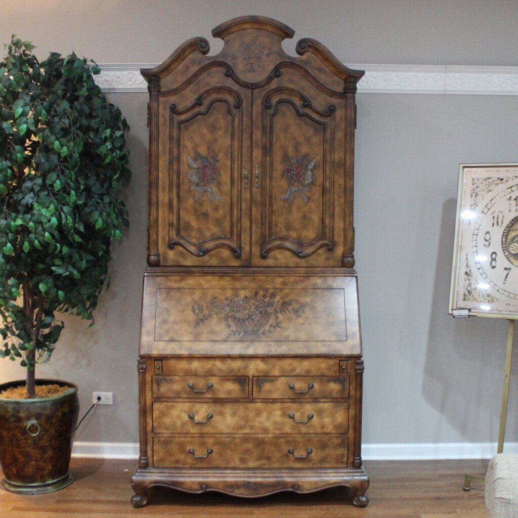 Country French Painted Secretary Desk