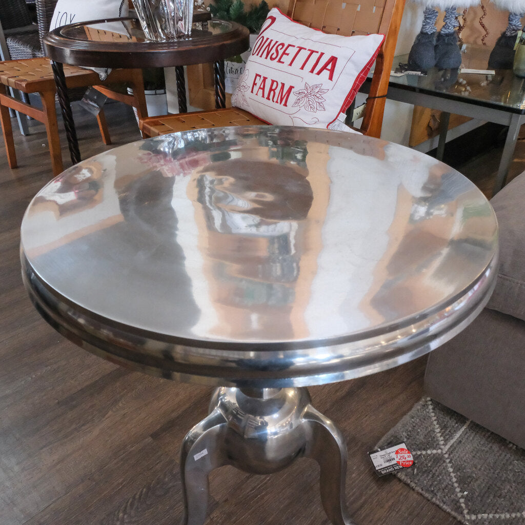 Orig Price $200 - Chrome End Table